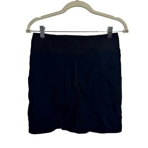 Prana Tennis Pickleball Pull On Skort Women XS Black Performance Sport Prep